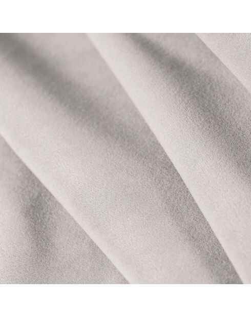 Canapé d'angle Gauche Velours Naima 4 Places gris clair - 316x166x85 cm