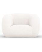 Fauteuil Bouclé Essen blanc - 130x95x86 cm