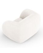 Fauteuil Bouclé Essen blanc - 130x95x86 cm