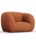 Fauteuil Bouclé Essen marron - 130x95x86 cm