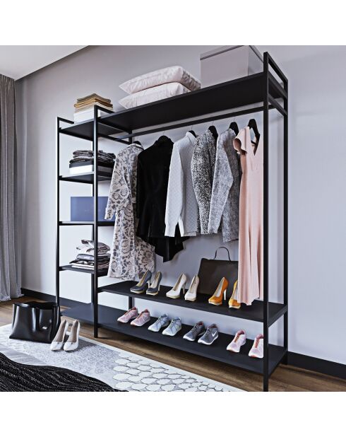 Dressing Pamir noir -  85x180x35 cm