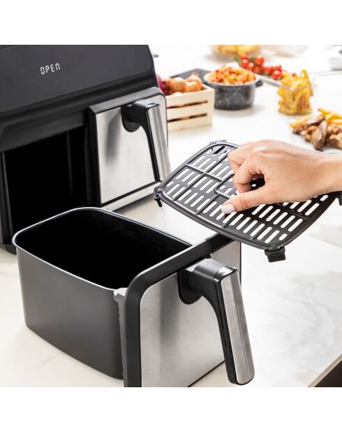 Friteuse sans Huile Fryinn Double 8000 noir/argenté