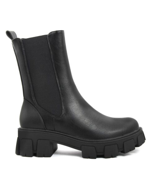 Anna schwarze Stiefel - 5 cm Absatz