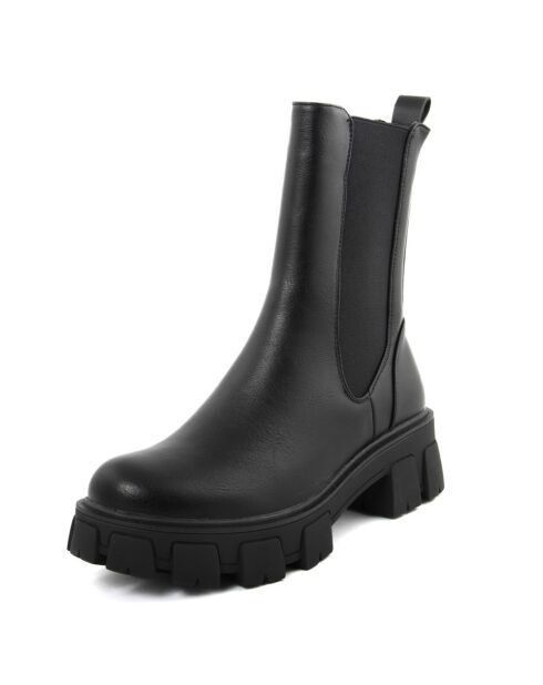 Anna schwarze Stiefel - 5 cm Absatz