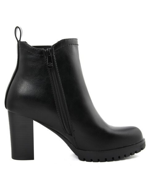 Bottines Madeleine noires - Talon 8 cm