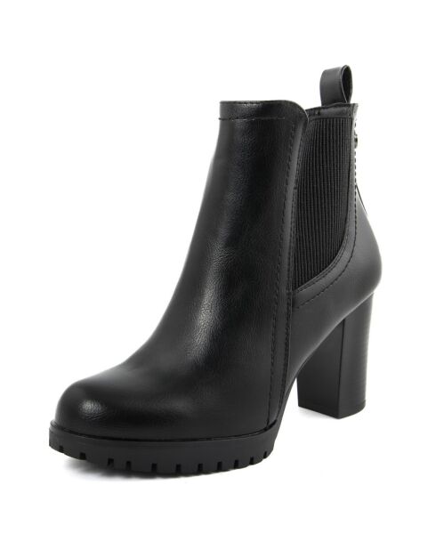 Bottines Madeleine noires - Talon 8 cm