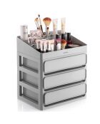 Organisateur de maquillage gris - 26x29x19.5 cm