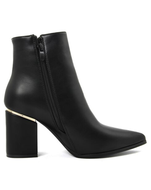 Bottines Louna noires - Talon 8 cm