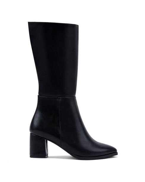 Bottes Océane noir - Talon 7 cm