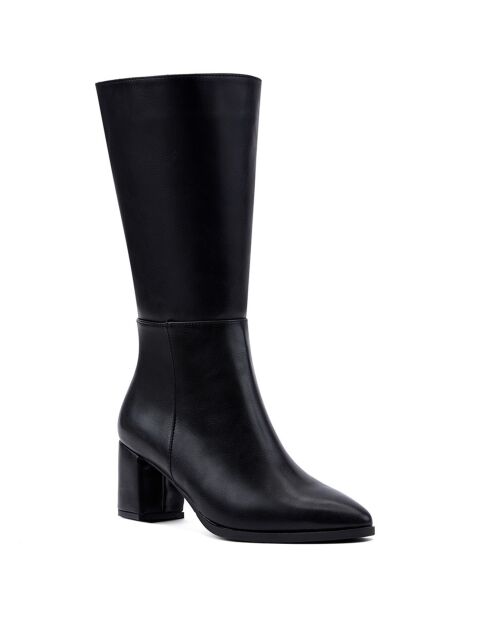 Bottes Océane noir - Talon 7 cm