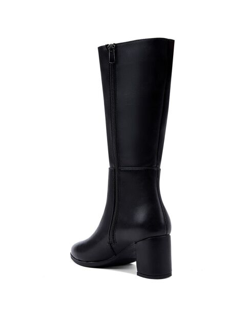Bottes Océane noir - Talon 7 cm