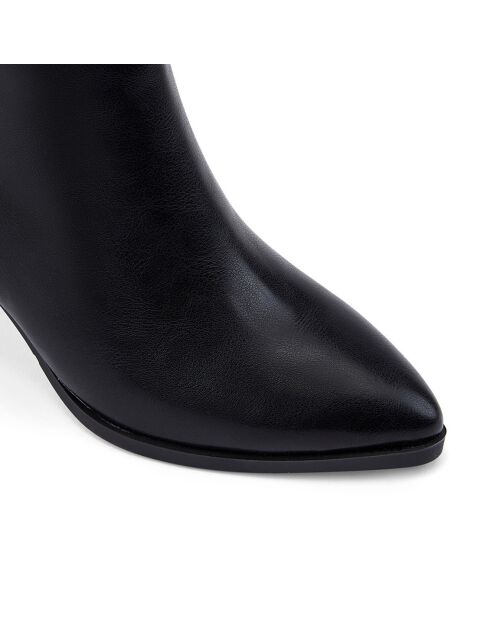 Bottes Océane noir - Talon 7 cm