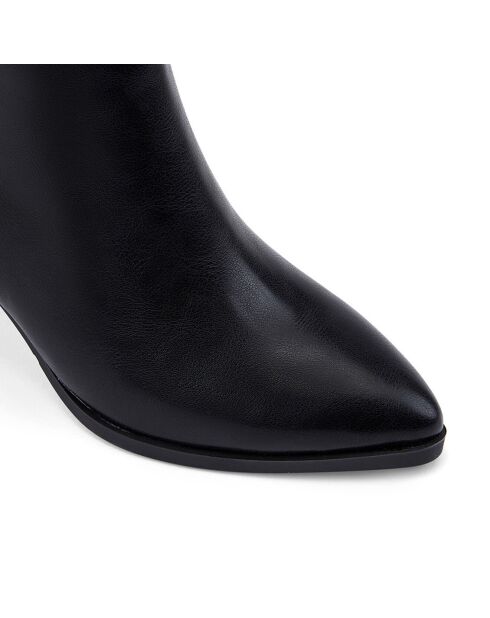 Bottes Océane noir - Talon 7 cm