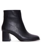 Bottines Lucie noires - Talon 6 cm