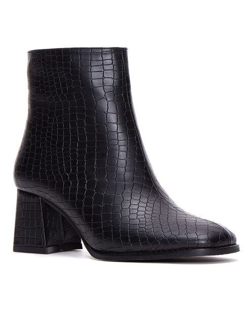 Bottines Lucie noires - Talon 6 cm