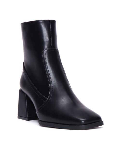 Bottines Alba noir - Talon 7 cm