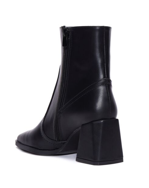 Bottines Alba noir - Talon 7 cm