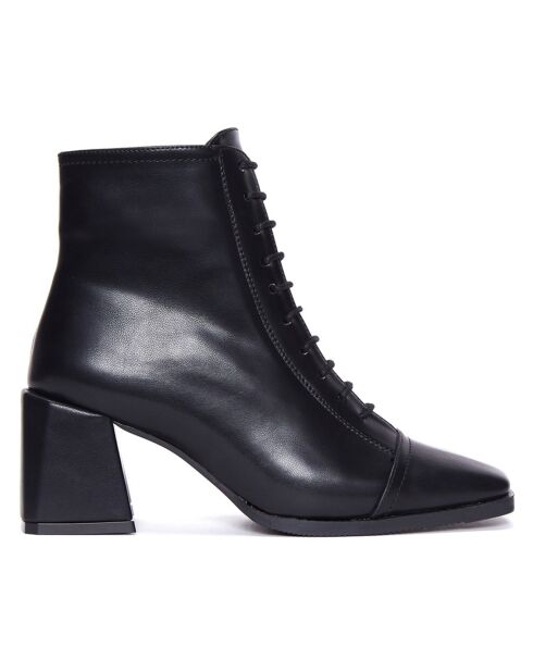 Bottines Zoé noir - Talon 7 cm