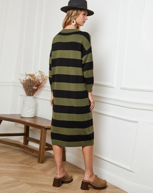 Robe Hungry kaki/noir