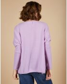 Pull poncho 100% Cachemire Emma col V glycine