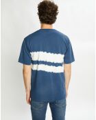 T-Shirt Ample 100% Coton Bio Tie & Dye bleu