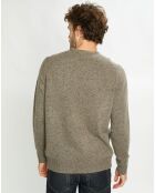 Pull en Cachemire & Laine Meps col rond gris