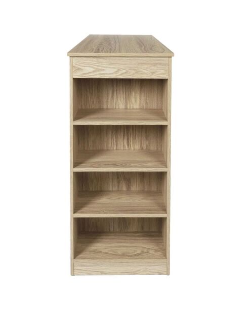 Table de bar mange debout marron - 115x103x50 cm