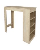 Table de bar mange debout marron - 115x103x50 cm