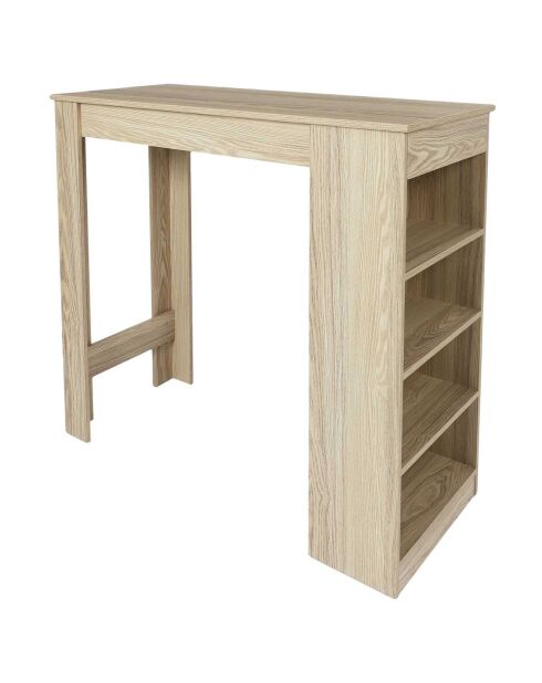 Table de bar mange debout marron - 115x103x50 cm