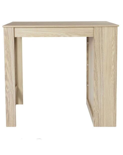 Table de bar mange debout marron - 115x103x50 cm