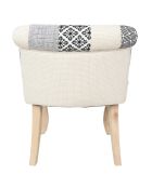 Fauteuil patchwork Eleonor multicolore - 60x68x54 cm