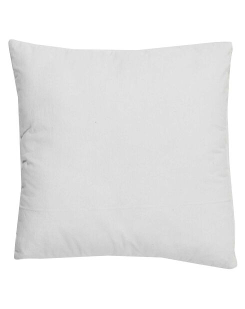 Coussin déhoussable Poésie multicolore - 40x8x40 cm