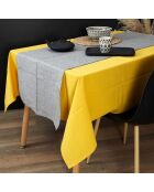 2 Chemins de table en coton verts - 150x50 cm