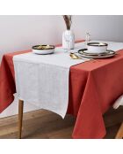 2 Chemins de table en coton gris - 150x50 cm