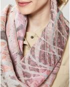 Foulard en Coton Cabaret rose - 60x200 cm