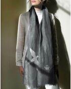 Étole en Lin & Coton Sky anthracite - 70x200 cm