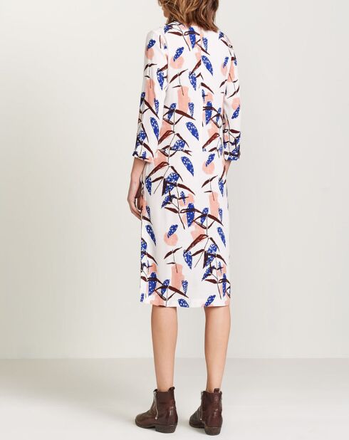 Soepele Heisho-jurk met veelkleurige print