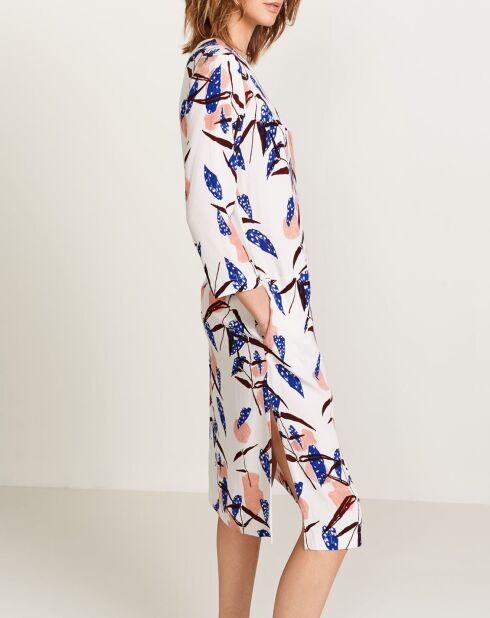 Soepele Heisho-jurk met veelkleurige print