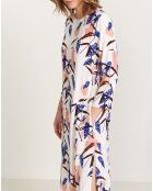 Robe Heisho fluide imprimée multicolore