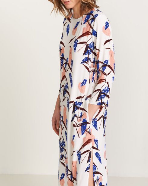 Soepele Heisho-jurk met veelkleurige print