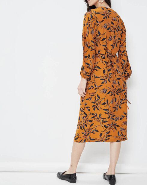 Robe imprimée  Beatrice caramel