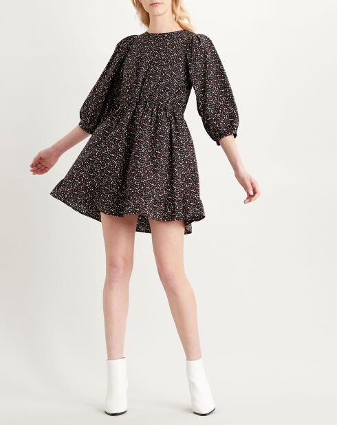 Robe Primrose imprimé floral noire