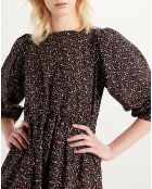 Robe Primrose imprimé floral noire