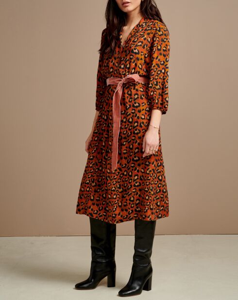 Robe Armory Léopard orange
