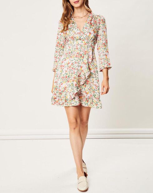 Robe Andreanne imprimée écrue