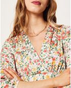 Robe Andreanne imprimée écrue