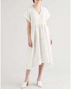 Robe longue Marcel Dress Cloud Dancer blanche