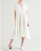 Robe longue Marcel Dress Cloud Dancer blanche