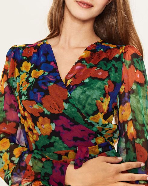 Robe Arina à fleurs multicolore