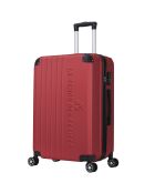 2 Valises 4 roues doubles Bari 50/60 cm rouge bordeaux